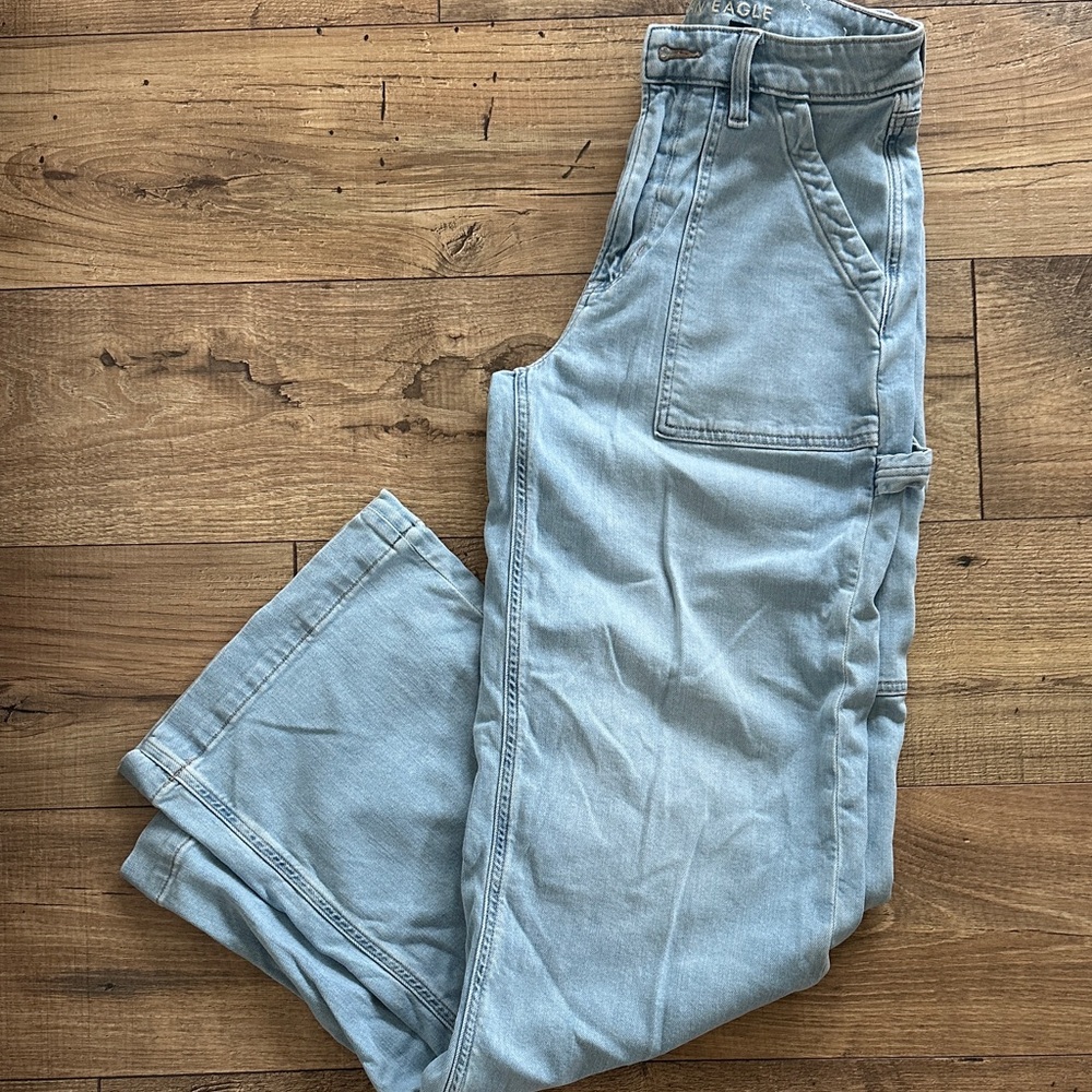 AE super high-rise baggy wide leg jeans